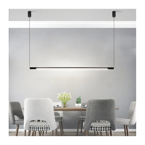 Lampes suspendues luminaires QTHWB noir linéaire pour diverses pièces