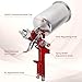 Zeinlenx HVLP Gravity Feed Spray Gun, Automotive Air Paint Spray Gun Kit, Suitable for Auto Paint, Base Coat & Touch Up (RED 4 Nozzle)