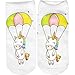 Produktbild cosey  1 Paar Sneaker Socken  Fallschirm Einhorn Design  Einheits-Größe 33-40