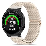 Farluya Braided Stretchy Nylon WatchBand Compatible with Garmin Forerunner 235/220/230/620/630/735XT,Soft Adjustable Sport Replacement Strap for Forerunner 235 Lite/Approach S20/S6/S5 Women Men