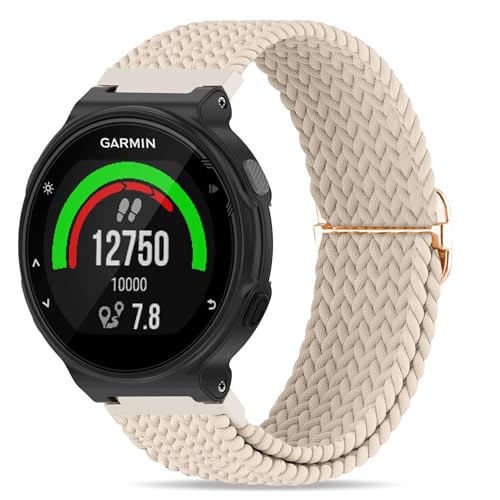 Correa trenzada de nylon compatible con Garmin Forerunner 235 miniatura 1
