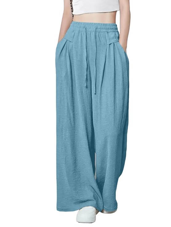 Modestouze Attires Palazzo Pants for Women | Wide Leg Trousers fo...