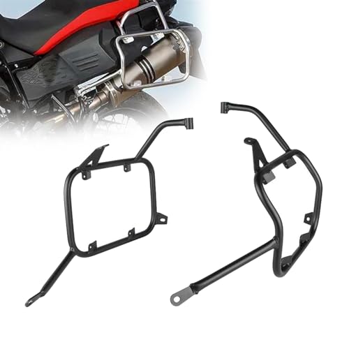 Support de sacoche moto F800GS argenté boîtier supérieur noir BMW F700GS 09-17