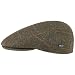 Produktbild Lipodo Flatcap mit Karomuster Herren - gefütterte Schiebermütze mit Wolle - Made in Italy - Karierte Herrenmütze mit Schirm - Schirmmütze Herbst/Winter Oliv 58 cm