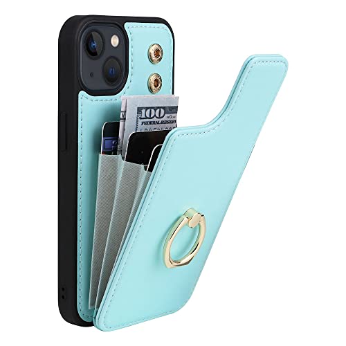 Étui en cuir pour iPhone X avec porte-cartes chic vert clair - 5