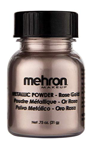 Mehron Makeup Metallic Powder (.75 oz) (Rose Gold)