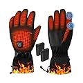 SAMZX Heated Gloves for Men Women, Electric 3-Level Heating Gloves with Touchscreen, Rechargeable Battery Powered Winter Warm Glove Liners for Motorcycle Skiing Hiking Cycling Hunting Outdoor Work, L