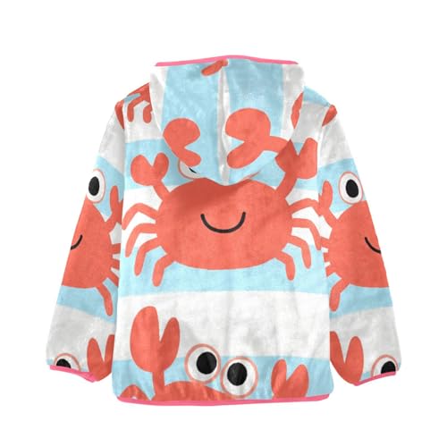 GuoChe Crab Toddler Sherpa Jacket2