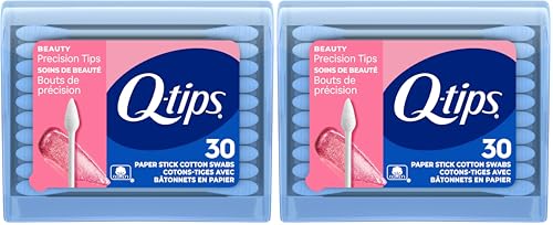 Q-tips Cotton Swabs Precision Tips, Travel Size Toiletries for Beauty
