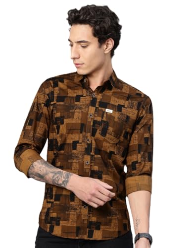 Image of Majestic Man Pure Cotton Printed Trendy & Comfortable Casual Shirt