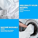 2 Pcs Large Compression Packing Cubes, Bedding Storage Bags, Space Saver Duvet Storage Bags, Ultra Space Saving Self Compression Organizer for Clothes Blanket Duvet Down Jackets(54 x 42 x 30 cm) - Image 3