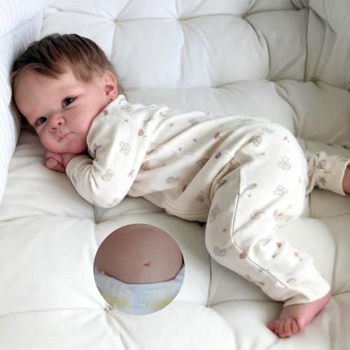 Anano Bebe Reborn Silicona Cuerpo Completo 45CM Muñecas Reborn Silicona Blanda Bebe Reborn Niña Realista Recien Nacido Reborn Cuerpo Entero Siliconas