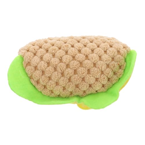 BESPORTBLE Cute Plush Dog Toy Hamburger Shape Chew Toy for Small Pets Interactive Plush Biting for Teething Puppies Material for Fun