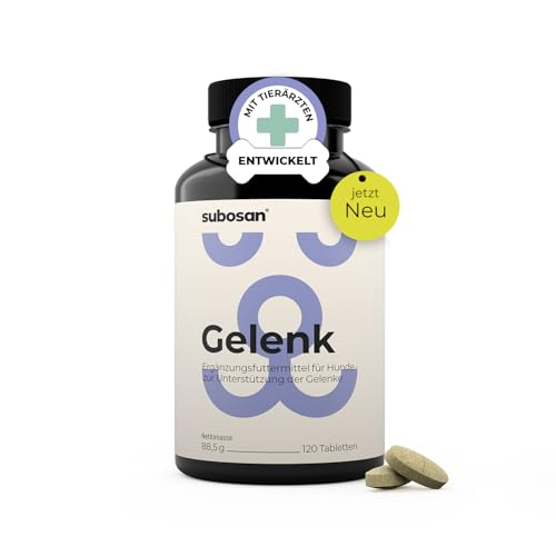 Gelenktabletten für Hunde – 120 Tabletten – 13-fach Wirkstoffkomplex mit Grünlippmuschel & MSM – entwickelt mit Tierärzten, laborgeprüft, zum Patent angemeldet, Made in Germany – Einführungspreis