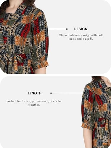 Image of OM SAI LATEST CREATION Women Solid Western Top with Half Sleeves for Office Wear, Casual Wear, Top for Women.
