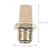 Zerodeko 8pcs 1/4 Male Thread Pneumatic Air Solenoid Valve Mufflers Full Copper Noise Silencers for Compressed Air Systems Industrial Use