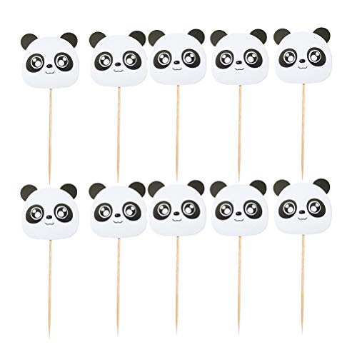 Animaux Cupcake Toppers panda party décorations pics gâteaux anniversaire bébé 24 pièces