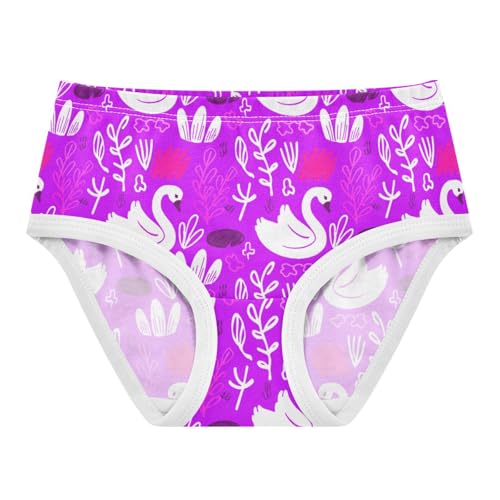 Girls' Underwear Cute Swan Purple Toddle Brief Panties 2301962