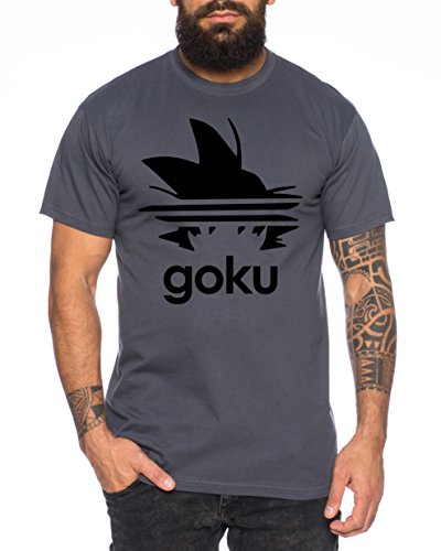 WhyKiki Adi Goku Camiseta de Hombre Dragon Master Son Ball