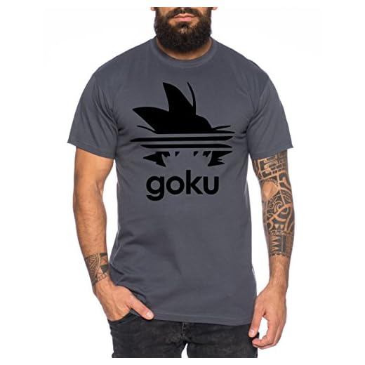WhyKiki Adi Goku Camiseta de Hombre Dragon Master Son Ball Vegeta Turtle Roshi Db, Farbe2:Marengo;Größe2:L