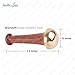 HealthAndYoga™ BronzLift Kansa Face Massager and Kumkumadi Face Oil Trial Vial - Kansa Wand Ayurveda Benefits of Bronze - Skin Lustre (Single Dome)
