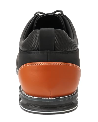 Image of Mens Dress Shoes Casual Business Oxford Derby Orthopedic Leather Shoes Simple Lace-up Walk Loafers Flats Shoes for Men