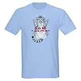 Shakespeareteehouse Bug me at Your own Risk cat T-Shirt (Large, Light Blue)