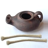 Christian Gift Bible Jesus Biblical Oil Ancient Hebrew Oil Clay Oil lamp Vintage Replica Imitation