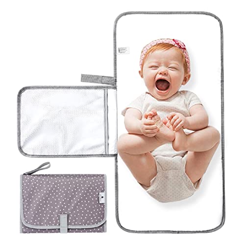 Vivilov Baby Changing Pad-Portable Changing Pad With Diaper Pocket-Travel Changing Pad With Attachable Strap-Large 26.5"X13" #TOP11