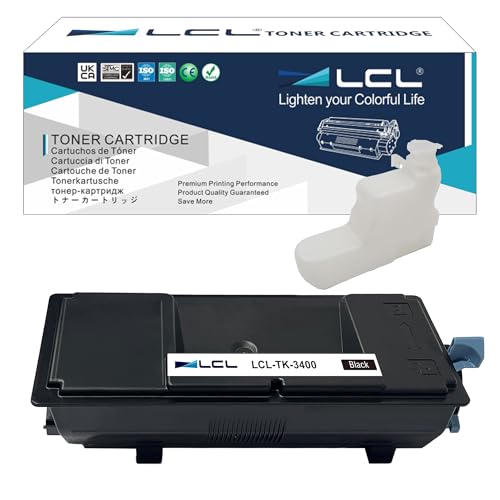 LCL Cartucho de tóner Compatible TK3400 TK-3400 1T0C0Y0NL0 12500 Páginas (Negro) Reemplazo para Kyocera ECOSYS PA4500 PA4500x MA4500 MA4500x MA4500fx 🔥