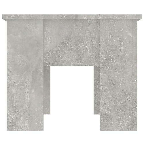Table de salon gris ciment en bois multicouche durable style industriel - 6