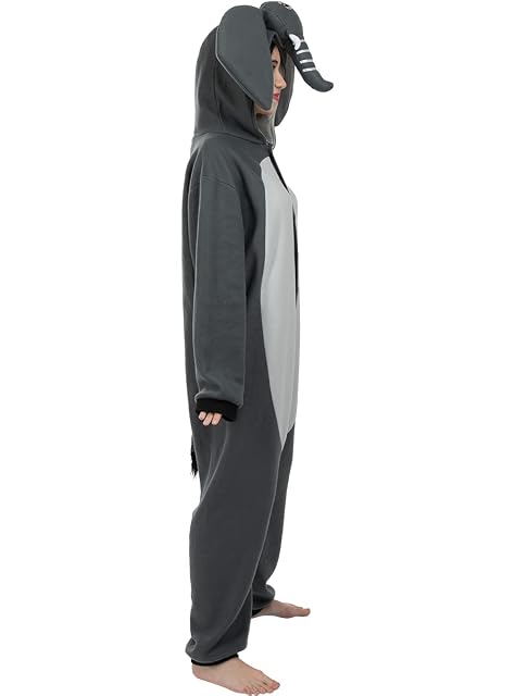 Foto 4 de 7 de Funidelia - Disfraz de Elefante Onesie para Hombre y Mujer Animales