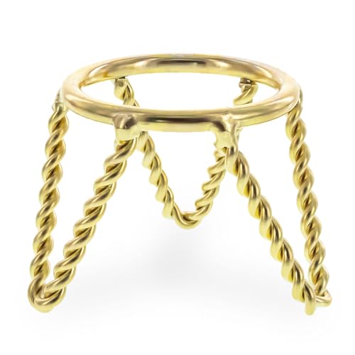 BestPysanky Twisted Wire Gold Metal Egg Sphere Crystals Stand Holder Display Tripod 1.6 Inches (Taiwan)