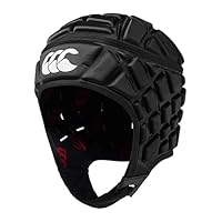 Canterbury Raze Headguard Helm, Unisex, Schwarz/Real Red, S