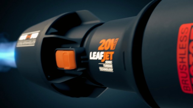 WORX NITRO 18V(20V MAX) Cordless Leaf Blower WG543E.1 Brushless Blower,Max.209km/h Air Speed, Max.696m³/h Air Flow,2-Speed Control, PowerShare, 1*4.0Ah Battery,1*2A Charger,W/GUTTERPRO Kit&Wide Nozzle