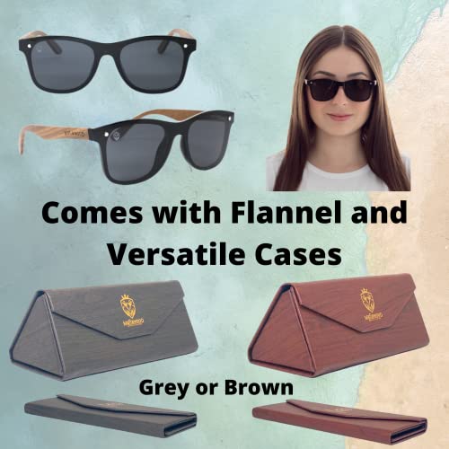 MAFIAWOOD EXCLUSIVE WEAR Sunglasses with Wood Straps Flat Front Barker4