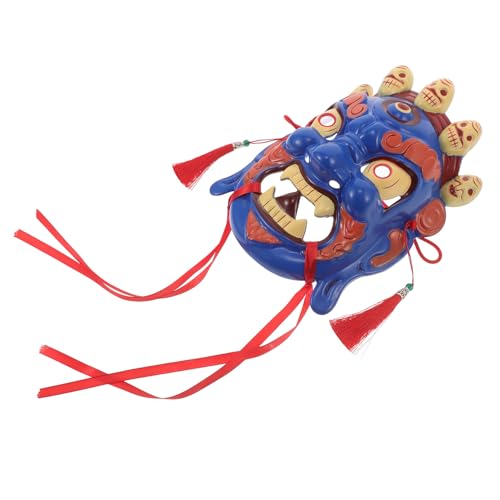 Masque opéra chinois bleu vintage idéal pour fête et cosplay