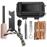 Perfekter Anzug：Unser Feuerstahl ist genau das richtige für Bushcraft und Outdoor Liebhaber. Gerüstet für Grillen, Notfallsituationen, Camping und Bushcraft Abenteuer.