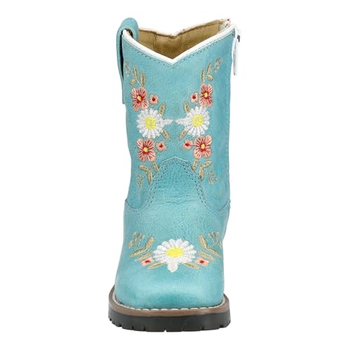 Image of Smoky Mountain Boots Toddlers' Autry Square Toe Leather Western Cowboy Boots