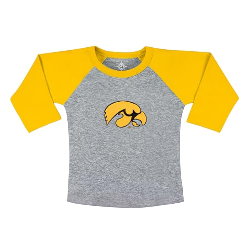 College Baby NCAA Infant and Toddler Baseball Shirt Raglan 3/4 Length Sleeve