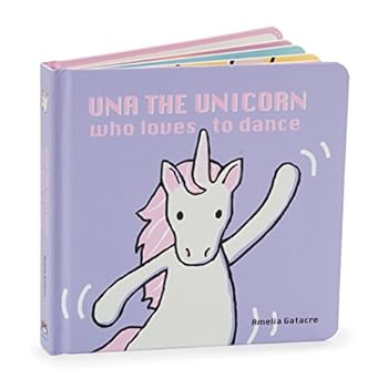 Jellycat Una The Unicorn Who Loves to Dance, 6.75 inches x 6.75 inches