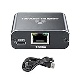 Transmission plus stable: Notre rj45 splitter 1000mbps, le produit intègre une carte de circuits avancée, une prise standard à huit broches, des connecteurs plaqués or pour une transmission du signal plus stable, et utilise un module isolant fermé pour une sécurité accrue, ce produit peut diviser un câble réseau en deux sorties sans que les signaux ne s'interfèrent, avec une vitesse de transmission maximale pouvant atteindre 1000 mbps.