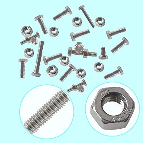 HVDHYY M3 M4 M5 M6 Nut and Bolt set Machine Screws & Nuts Assortment kit 304 Stainless Steel Outer Hexagon Head Socket Button with a Reusable Storage Box (320pcs) - Image 3