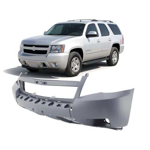 Image of FitParts For Chevrolet Suburban /Tahoe 2007-2010 Front Bumper Cover | Primed, With Fog Light Holes, Also fits Chevrolet Avalanche, Ready to Paint, OEM 25830185, GM1000830