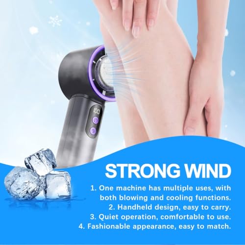 Ventilador portátil contra el calor, mini ventilador de mesa compacto gris 3