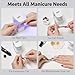 GAOY Mini UV Light for Gel Nails, Rechargeable LED Nail Lamp with 2 Timers, Cordless Portable UV Light for Fast Curing, White
