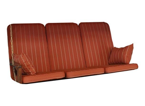 ANGERER Hollywoodschaukel Auflage Rustica Terra-Creme gestreift