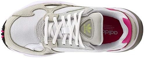 adidas Womens Falcon Lace Up Sneakers Shoes Casual - White - Size 7 B | Image 5