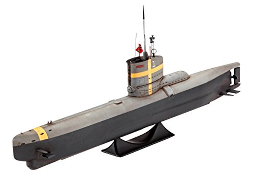 Revell 05140 12 Spielzeug Modellbausatz German Submarine Type XXIII im Maßstab 1:144, Level 4, grau – Bild 4