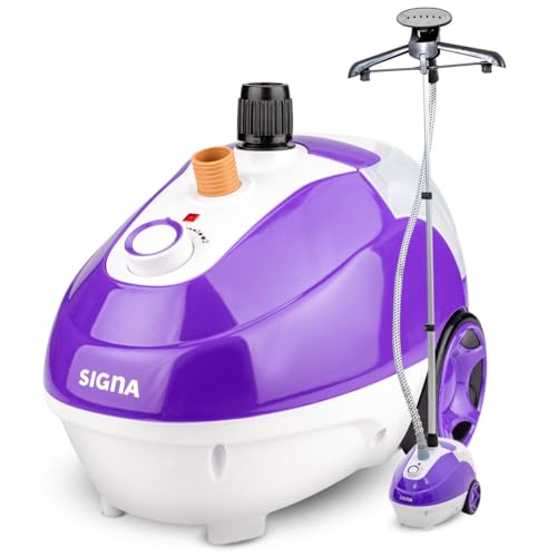 Consejos para Comprar Central de Vapor Oster favoritos de las personas. 41 SIGNA Plancha De Vapor Vertical Con Pedestal Vaporizador De Ropa Capacidad De 1.3 Litros Vapor Continuo Tubo Ajustable Deodoriza Y Sanitiza 2 Niveles De Presión Con Gancho 360°